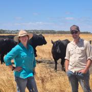 John Barnett and Faerlie Fidge from Weatherly Angus at Beef Week