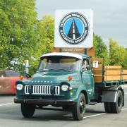 The lead truck in the truck run