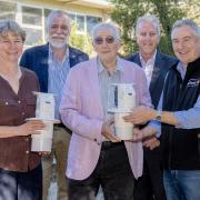 2026_Soil CRC quoll ag tech with Shane Powell TIA, Mike Rose TIA, Dr Paul Greenfield (Soil CRC Board Chair), Michael Crawford (Soil CRC CEO), Brett Harris InVENT_Peter W Allen