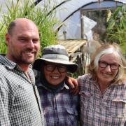 Joe, Hawa and Hilary Hartley