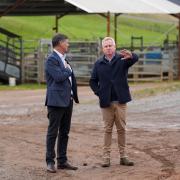 Premier Jeremy Rockliff with Federal Liberal Leader Angus Taylor