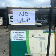 The fuel pump at King Island Motors