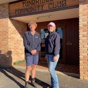 Tunbridge Community Club president Richard Gardner and secretary Bree How.