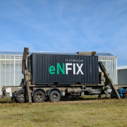 PlasmaLeap Technologies’ Enfix unit, a containerised system designed to produce nitrogen fertiliser on-farm