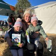 Mia and Averie Lambert of Railton ready for a day at Agfest with mum.