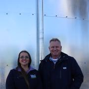 Rural Youth President Amber Bramich and Premier Jeremy Rockliff.