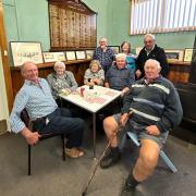 Foundation members Billy Webster, Joy Bowerman, Neil Laurie, Joey and Rodney Hazelwood, Gaylia Laurie, Paul Worldon and Bill Lodge.