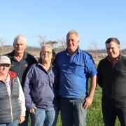 Grindstone Bay Natural Resources and Environment officer Amanda Brookes, Lindsay White, Melissa and William Fergusson, and Chris Cusick.