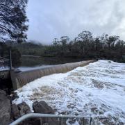 Upper Prosser Dam after recent rain