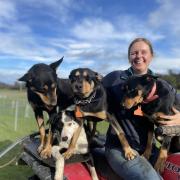 Jess Russell with her dogs