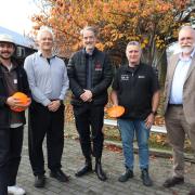 The Bilby ag tech device with Daniel Gardner, Marcus Hardie, Rufus Black, Simon Edwards, Mike Rose