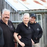 Elizabeth Paul with Rob, Anthea and Sandra Patterson