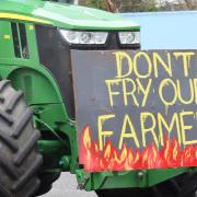 Last year's protest against price cuts for Simplot potato growers