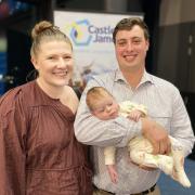 Carla and Will Hurst with little Josie, 7 months, all from Chudleigh.