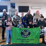 NNLAA winning anglers from the 2025-26 trout season' with their trophies at the recent dinner and trophy presentation night held at the New Norfolk RSL Club last Friday night.