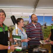 Stuart Beams, left, from Safe Farming Tasmania