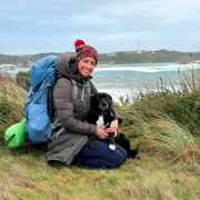 Jessica Cox and dog Bella