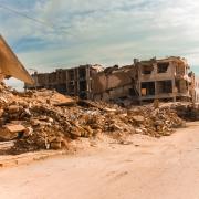 Destruction from Russian missiles in Ukraine
