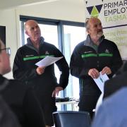 Stuart Beams and Phil John from Safe Farming Tasmania