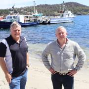 Tasman Mayor Rod Macdonald and council general manager Blake repine