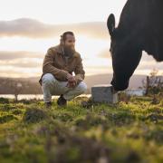  Sea Forest CEO Sam Elsom with Clean Grow Lick Block