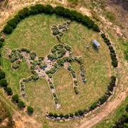 The Horse Garden as seen from above.