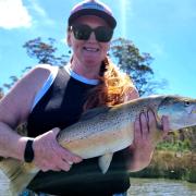 Pic 1 is of Sally Charleston with a solid female brown trout she caught at Lake Crescent on January 3.