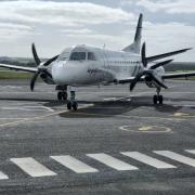 A Rex plane at King Island Airport