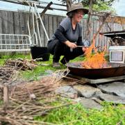 Ms Guidici runs workshops with many groups showing them simple, low tech ways to make their own biochar.