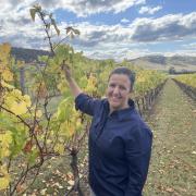 Anna Cotton exploring the Kelvedon Estate property