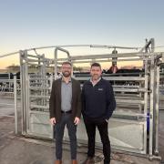 Rabobanks US-based senior dairy analyst Lucas Fuess and Australian-based senior dairy analyst Michael Harvey in Elizabeth Town.