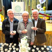 Poppy growing pioneers - poppy grower 30 years Beven Clark_ grower for past 50 yrs Malcolm Brown and former chief executive Keith Rice