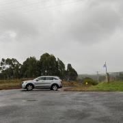Unmarked police car on Allison Road